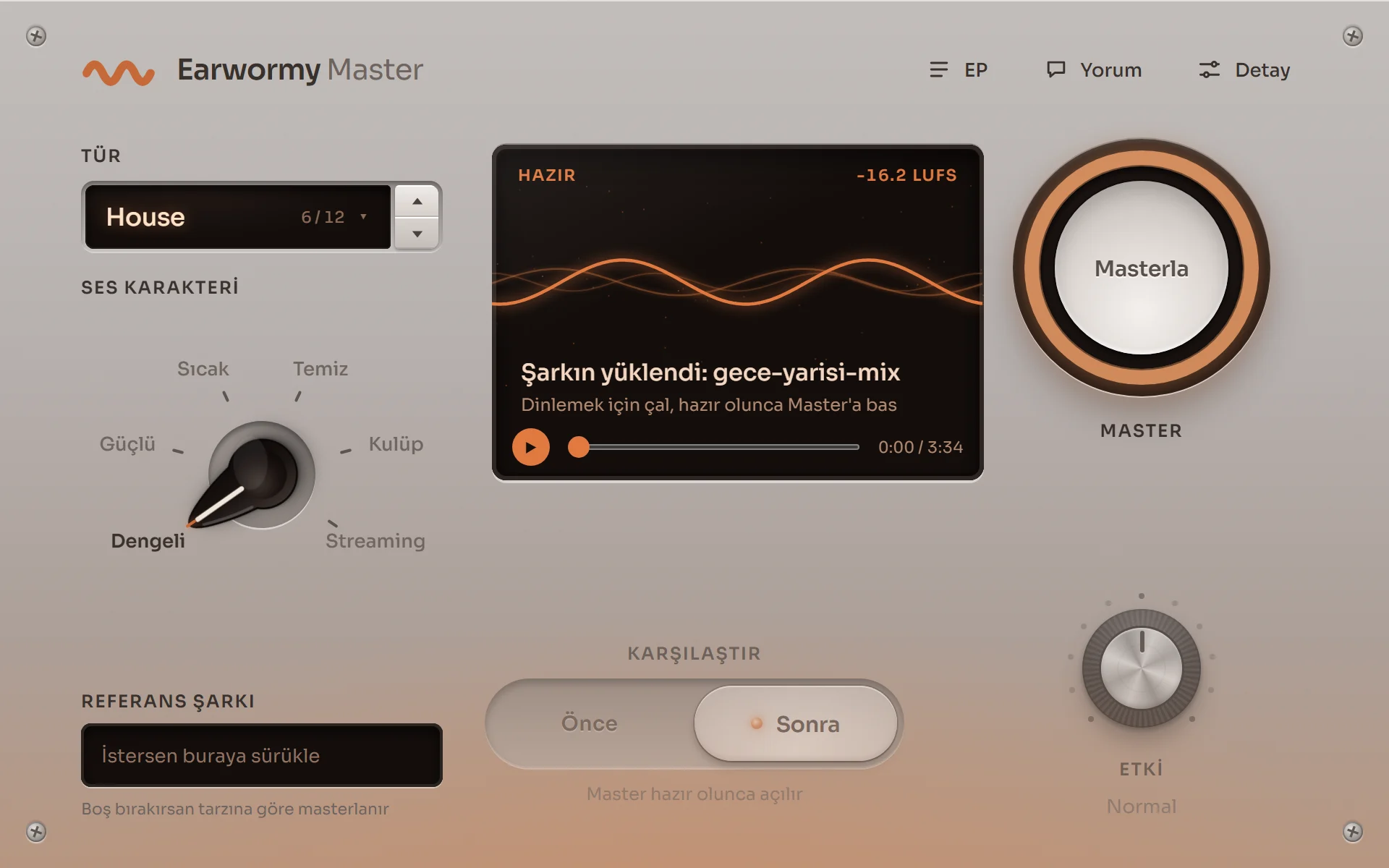 Earwormy Master : morceau chargé, choix du genre